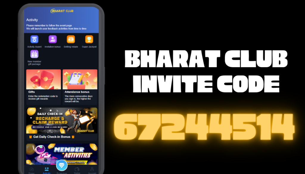 Bharat club invite Code