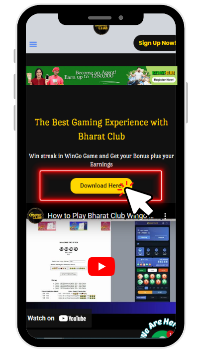 step 2 on how to download bharat club app