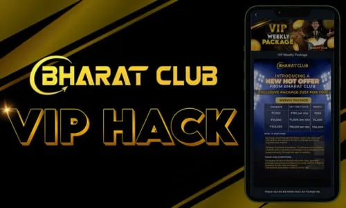 A cellphone showing how to download Bharat Club VIP Hack.