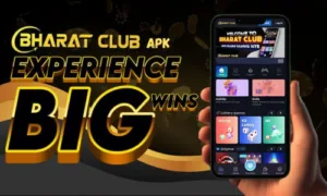 A cellphone displaying the Bharat Club APK.