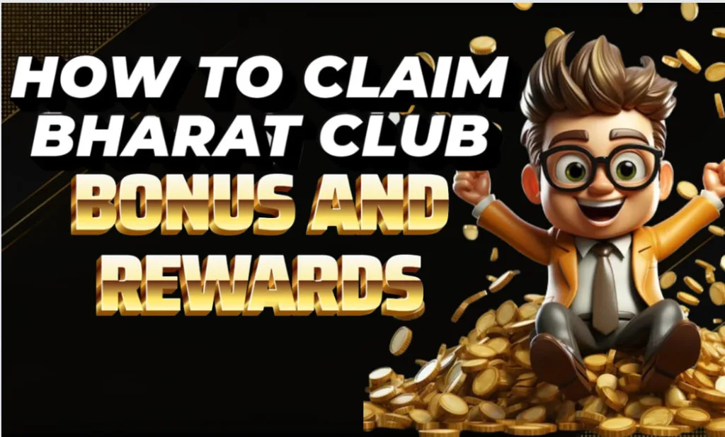 A man showcasing the amazing bharat club bonus and rewards.