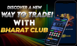 Picture of two cellphones showing what the Bharat Club color trading offers.