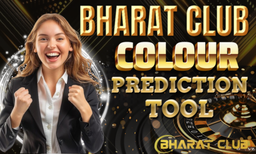 A picture of a woman showing the Bharat Club colour prediction tool.