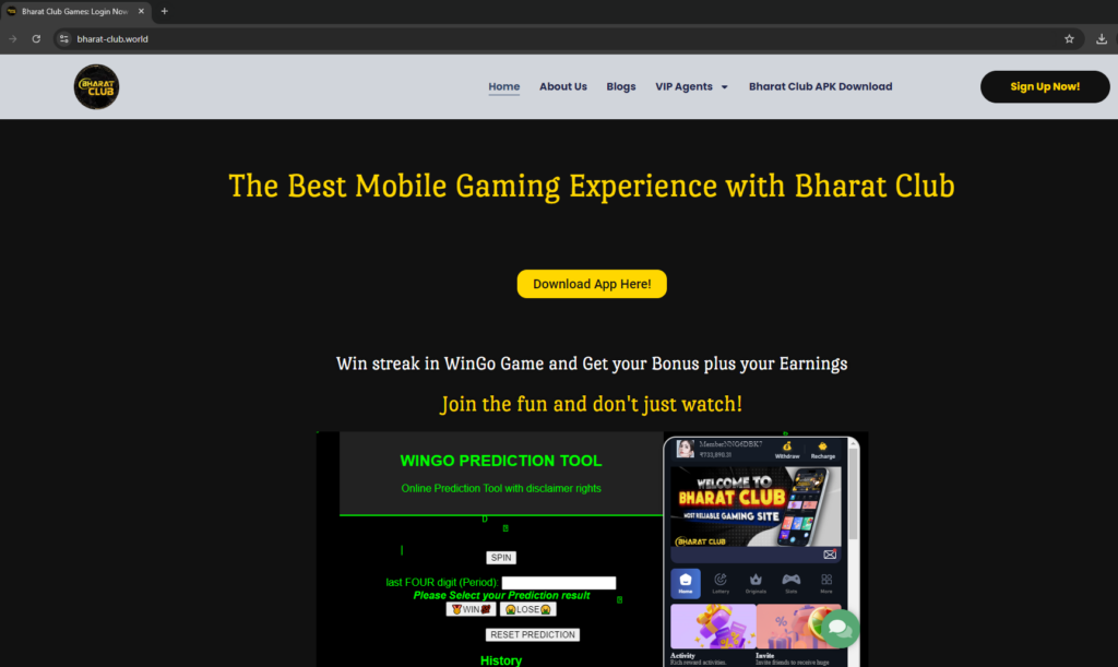 bharat club world site